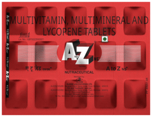 A to Z NS+ Daily Multivitamin Tablets – Zinc & Vitamin C for Immunity, B-Complex & Essential Nutrients for Energy & Wellness