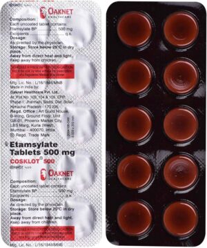 Cosklot 500mg tablet 10's