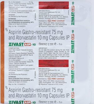 ZIVAST ASP 10 CAP