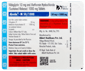 Abvida-M 50/1000 Tablet 15's