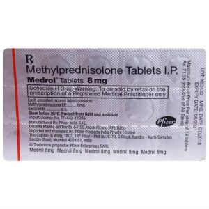 Medrol 8mg tablet 14's