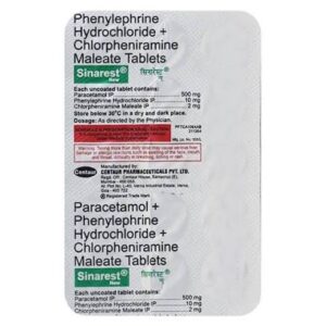 Sinarest tablet (15' tab)