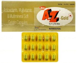 New A to Z Gold Soft Gelatin Capsule with Antioxidants, Multivitamins & Multiminerals (15's)