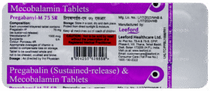 Pregabanyl M 75 SR tablet 10's