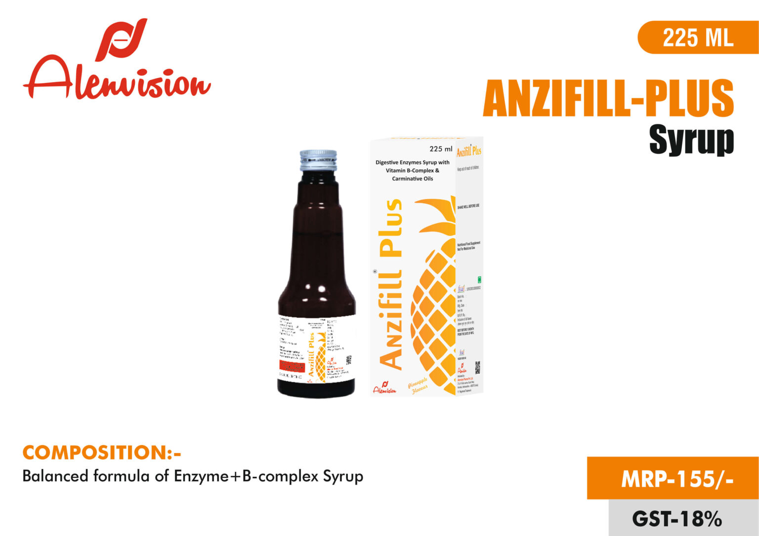 Anzifill Plus syrup 225ml