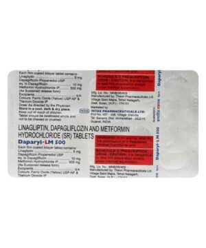 DAPARYL LM 500MG Tablet 10's