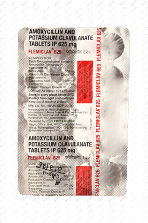 FLEMICLAV 625 Tablet 10's