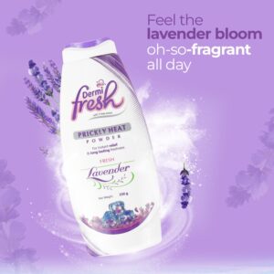 Dermi Fresh Prickly Heat Powder with Lavender for Cool, Dry Skin 150gm