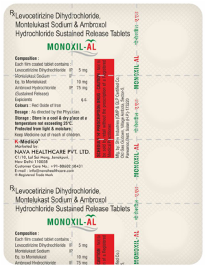 Monoxil AL Tablet 10's