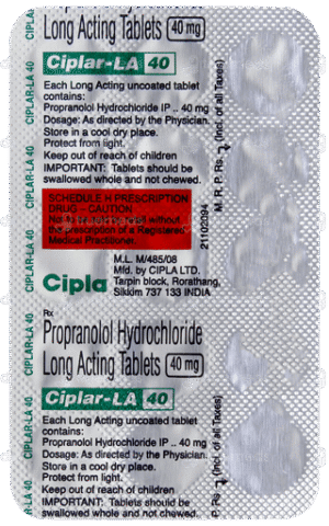 Ciplar-LA 40 Tablet 15's