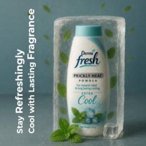 Dermi Fresh Prickly Heat Powder | Extra Cool Relief from Heat Rash 150gm