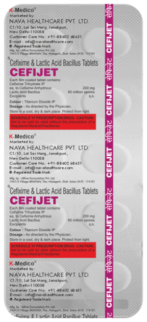 Cefijet tablet 10's
