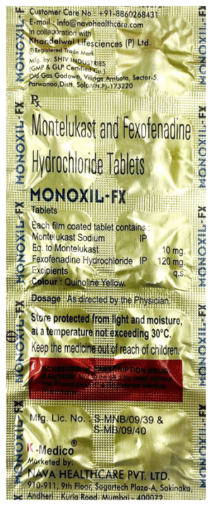 Monoxil FX tablets 10's