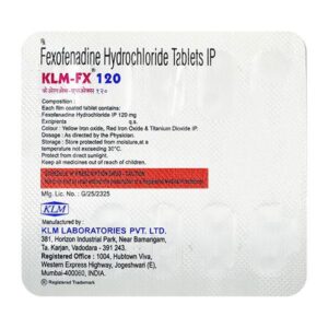 KLM FX 120 tablets 10's