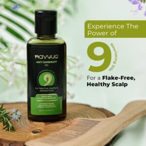 Navyug Anti-Dandruff Hair Oil 60ml - 9-Oil Formula for Healthy Scalp