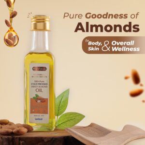 Navyug Cold Pressed Almond Oil for Hair & Skin 100ml