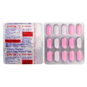 K Pio Gm 1mg Tablet 15's