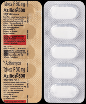 Azilide 500 Tablet 5's