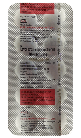 Cetalore 10 Tablet 10's