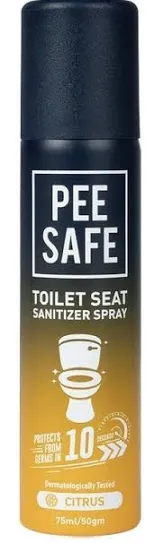 Pee Safe Toilet Seat Sanitizer Spray Citrus 75ml